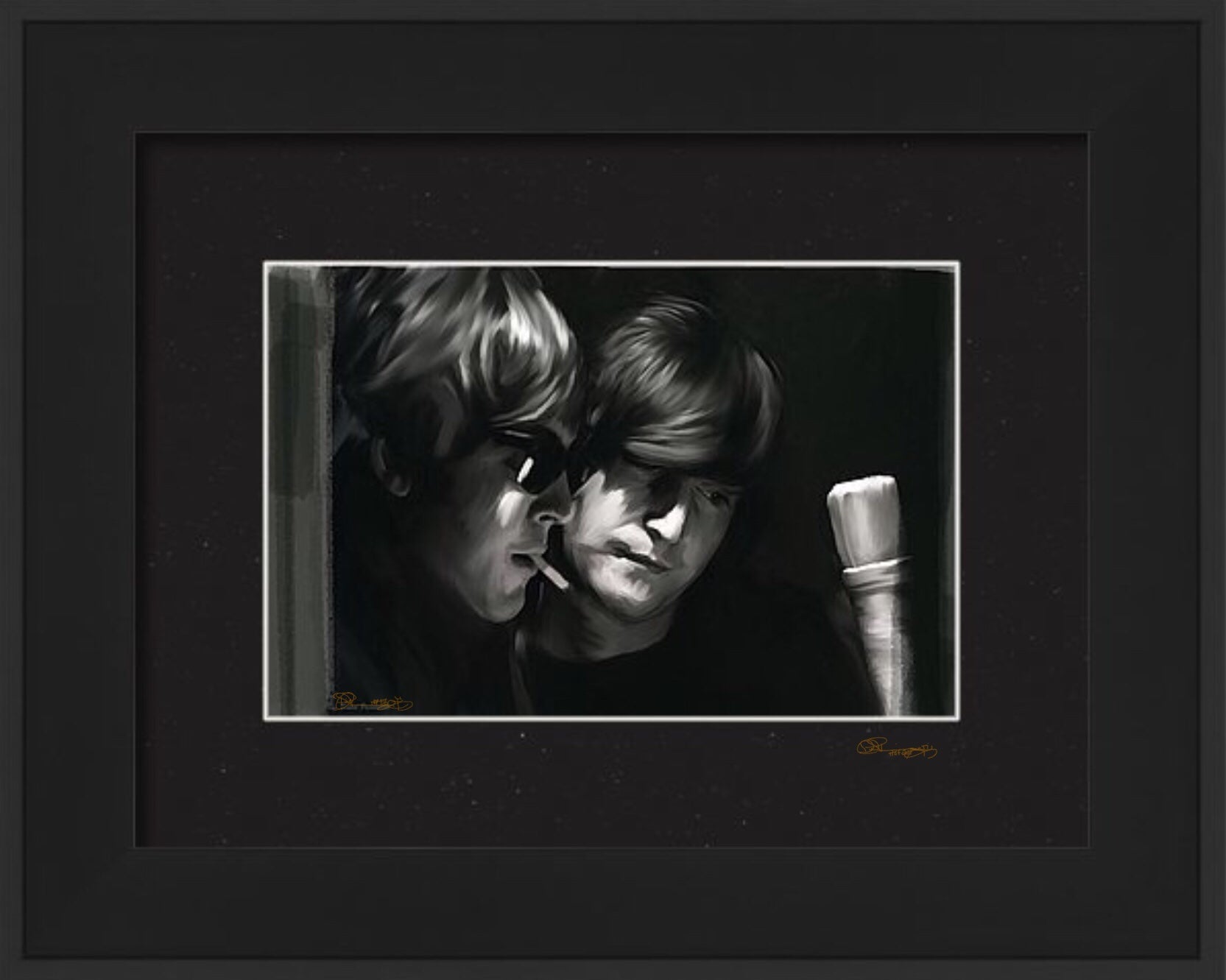 John Lennon and Paul McCartney-Wordscapes (Original)