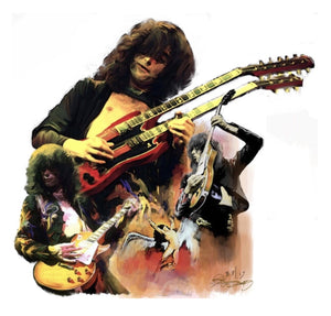 Jimmy Page 'Echoes Of Pompeii II' Lithographs